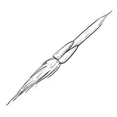Obraz premium Rocket handdrawn illustration