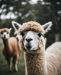 Fototapeta premium portrait of Alpacas