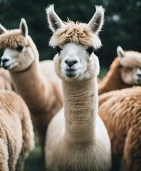 portrait of Alpacas