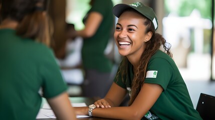 Charity organizers planning a fundraising event