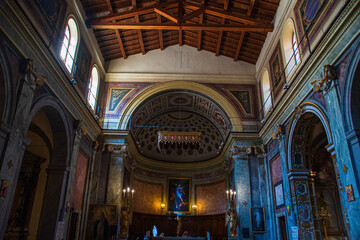 Fototapeta premium interior of the church of st mary