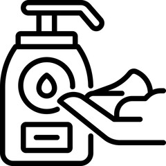 Obraz premium Body Lotion Icon