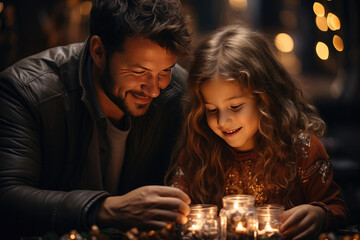 Joyful Christmas Gathering: Cherished Moments of Family Love, Laughter, and Togetherness Captured Perfectly (AI Generated) 