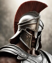 portrait of spartan warrior - obrazy, fototapety, plakaty