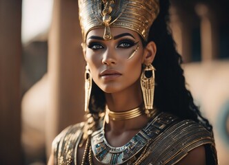 portrait of the ancient Egyptian god woman
 - obrazy, fototapety, plakaty
