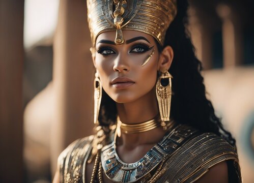 portrait of the ancient Egyptian god woman
