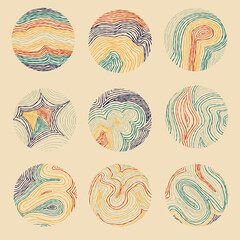 Modern Colored Circles