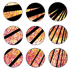Warm Lines Circles
