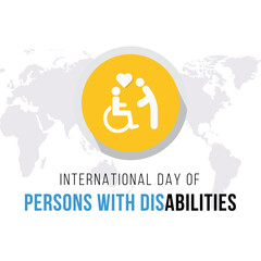 International Day of Persons with Disabilities (IDPD) is celebrated every year on 3 December. to raise awareness of the situation of disabled persons in all aspects of life. Vector illustration