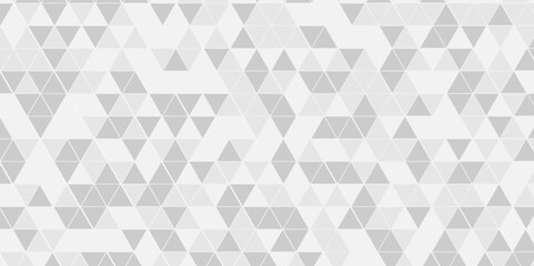 Geometric abstract background vector seamless technology gray and white background. Abstract geometric pattern gray Polygon Mosaic triangle Background, business and corporate background.