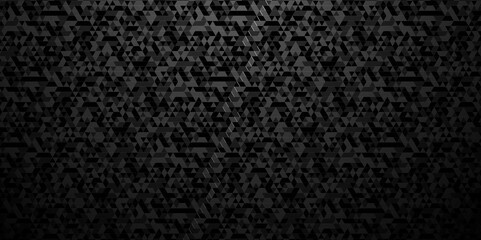 Fototapeta premium Abstract black and white black chain rough backdrop background. Abstract geometric pattern gray and black Polygon Mosaic triangle Background, business and corporate background.