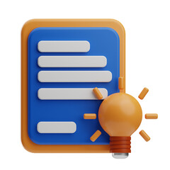 work idea illustration 3d