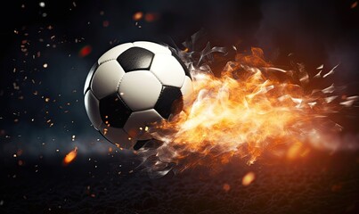 Fototapeta premium Ball in flames