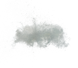 Photo image of falling down snow, heavy big small size snows. Freeze shot on white background isolated overlay. Fluffy White snowflakes splash cloud in mid air. Real Snow throwing
