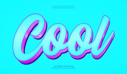 Cool fully editable premium 3d vector text effect 