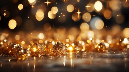Christmas Background Golden Holiday Abstract ,Bright Background, Background Hd