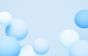 3D背景素材_カラーボール_青