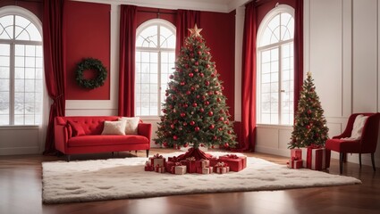 Christmas Tree Decoration Background