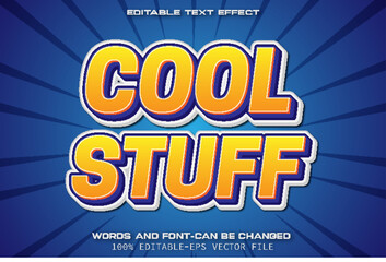Cool Stuff Editable Text Effect Cartoon Style