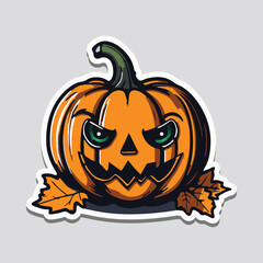 Halloween pumpkin isolated Background