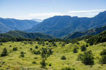 Fototapeta premium Landscape mountain view of Hehuanshan in Taroko national park at Taiwan