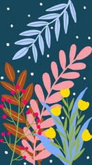 plant acrylic painting