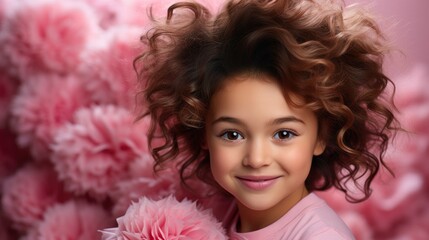 Naklejka premium Mother Her Daughter Having Fun Home ,Bright Background, Background Hd