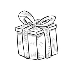Gift handdrawn illustration