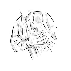 Cardiovascular disease handdrawn illustration