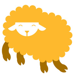 Happy Sheep Cartoon