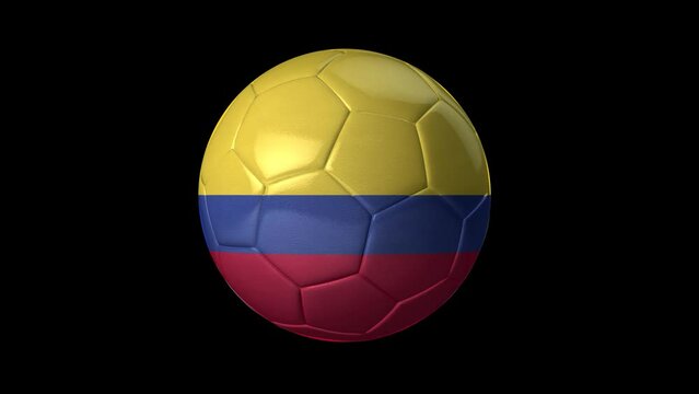 3D Animation Video of a Spinning Ball Icon with a Ball depicting Ecuador