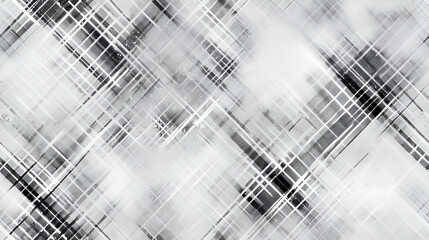 Black Plaid Pattern Background Image | generative AI - obrazy, fototapety, plakaty