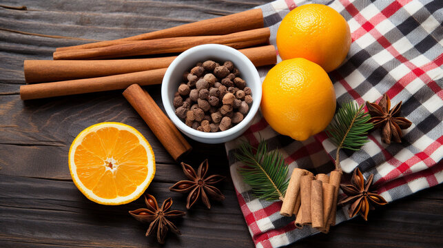 mulled wine with spices HD 8K wallpaper Stock Photographic Image 