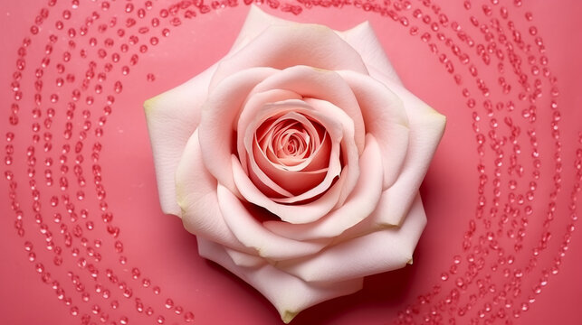 pink rose close up HD 8K wallpaper Stock Photographic Image 