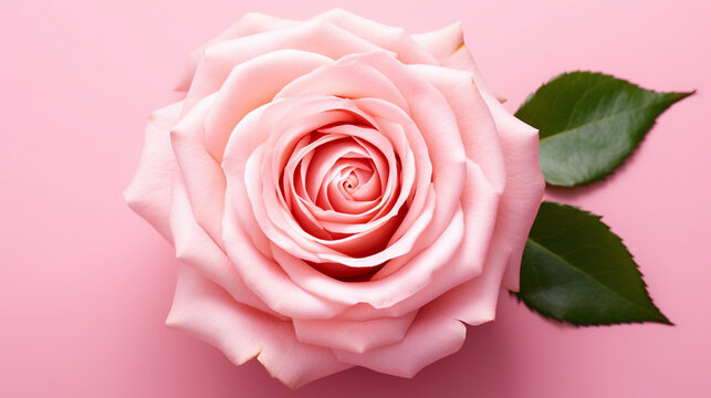 pink rose isolated on white HD 8K wallpaper Stock Photographic Image 