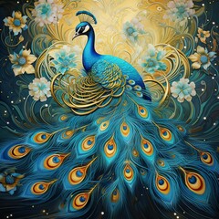 peacock feather background