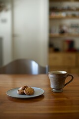 コーヒーとおやつの黒糖クッキー
