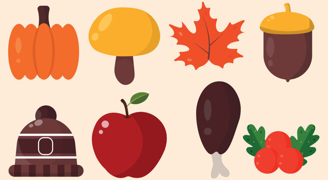 vector variety of thanksgiving elements