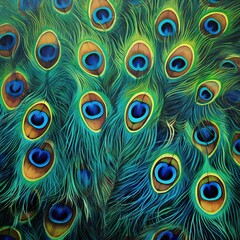 Obraz premium peacock feather background