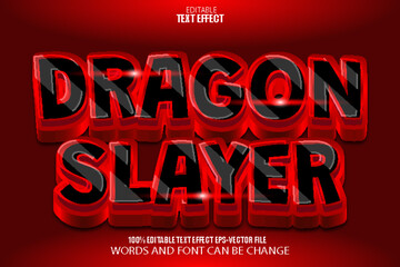 Dragon Slayer Editable Text Effect Modern Style
