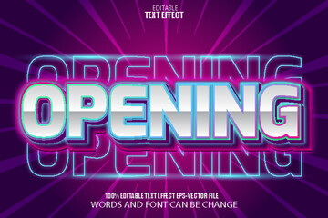 Opening Editable Text Effect Neon Style