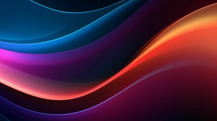 AI generated illustration of vibrant colors in wavy patterns as a background