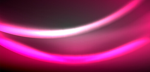 Neon-lit waves surge across background, mesmerizing dance of luminescence and motion. Dynamic backdrop captures essence of energy and modern aesthetics