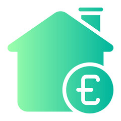house gradient icon