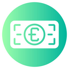 euro gradient icon