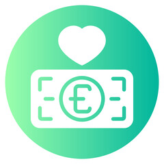 Fototapeta premium love gradient icon