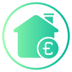 house gradient icon