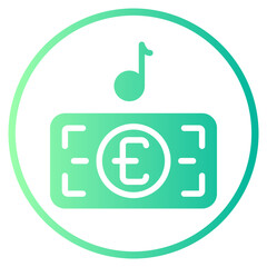 music gradient icon