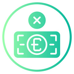 not accepted gradient icon