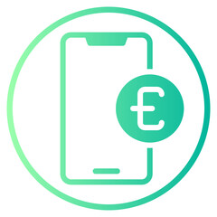online payment gradient icon
